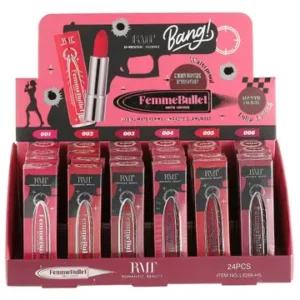Lápiz labial mate Femme Bullet rojo